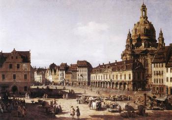 Bernardo Bellotto : New Market Square in Dresden